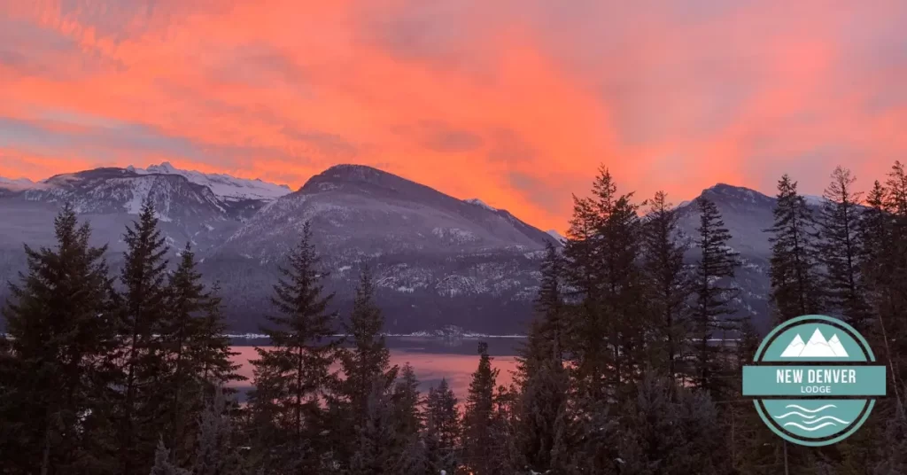 Sunset view in the Kootenays