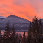 Sunset view in the Kootenays